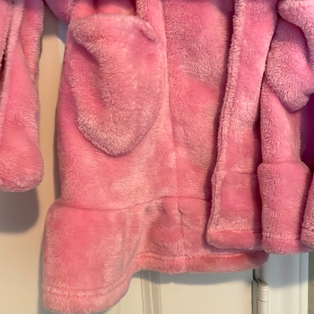 Dreamlife Fluffy Pink Ruffle Robe Size 5 - Picture 2 of 4